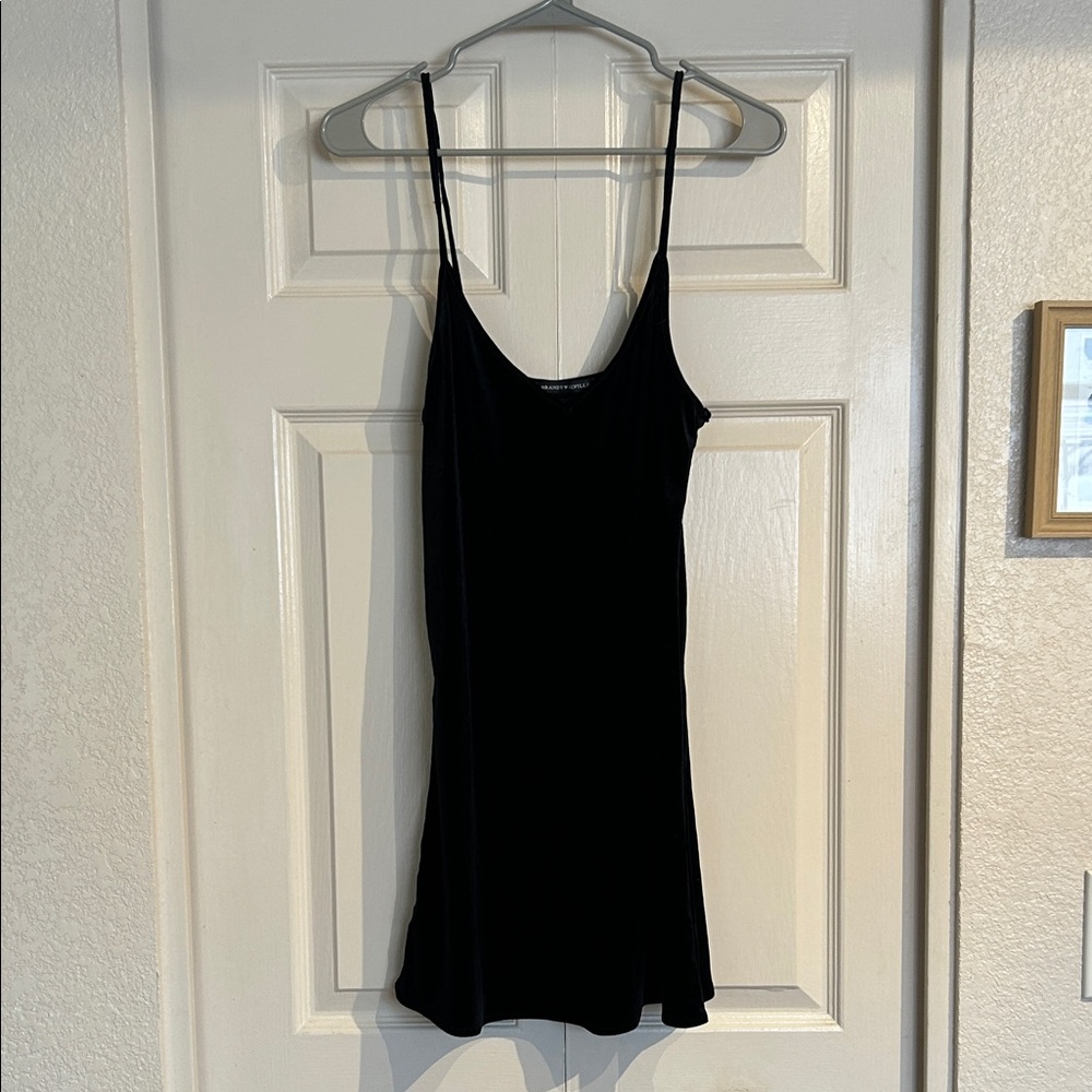 Brandy Melville Perfect Little Black Velvet Dress